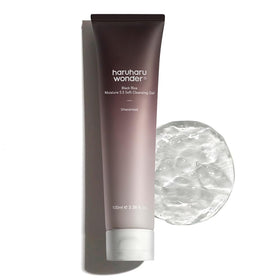 HARUHARU front packaging showing gentle daily black rice cleansing gel benefit: moisture balance