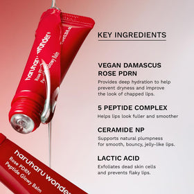 HARUHARU peptide complex illustration showing smoothing and conditioning benefit