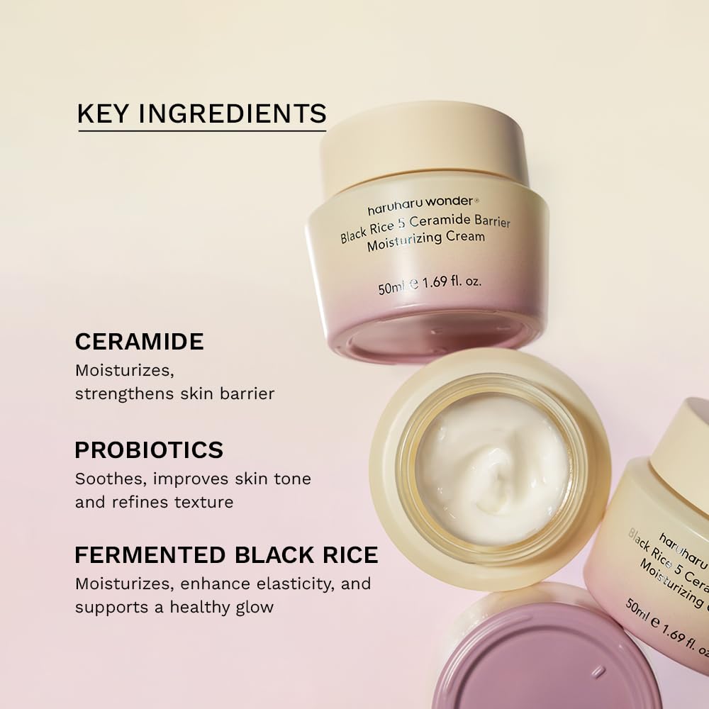 HARUHARU open jar showing creamy formula for long-lasting comfort