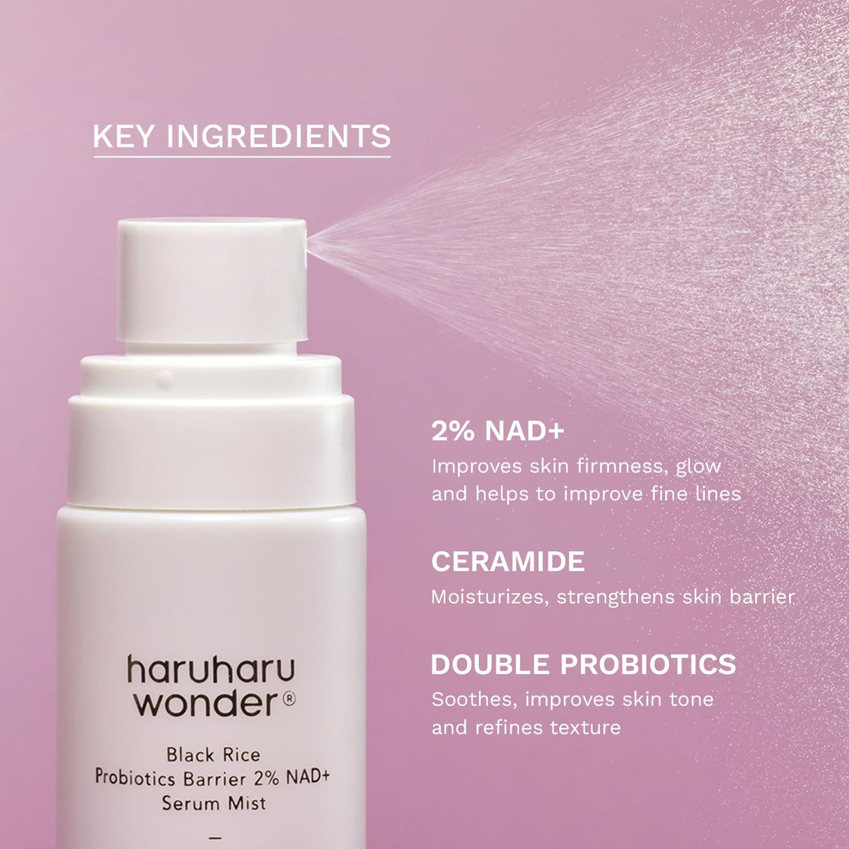 HARUHARU texture droplet on hand highlighting lightweight hydrating feel
