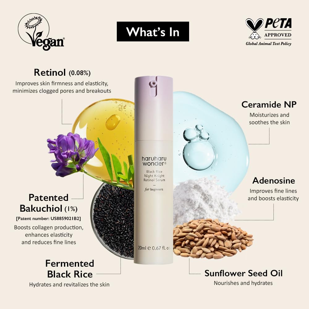 HARUHARU texture of serum dispensed showing lightweight, fast-absorbing formula benefit: easy application