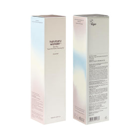 HARUHARU cleanser in a washroom routine setting demonstrating daily use for hydrated skin