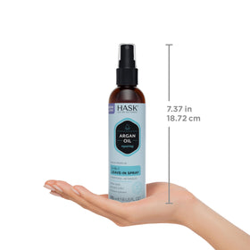 HASK before and after hair comparison demonstrating smoother manageable hair