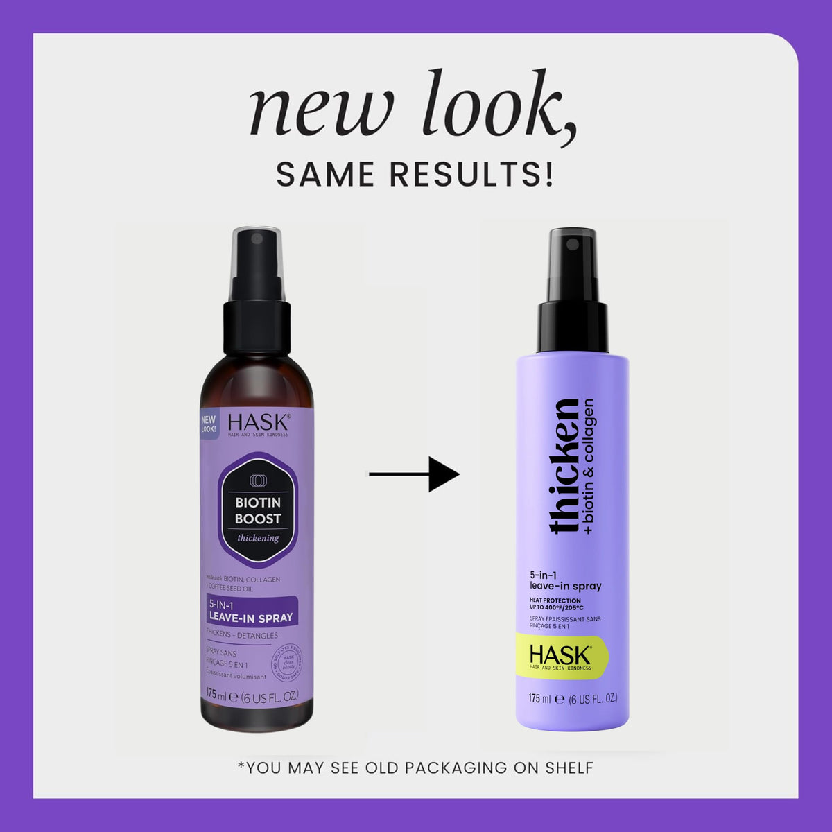 HASK leave-in spray nozzle detail demonstrating easy application and control