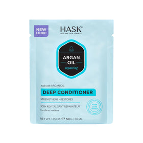 HASK open jar texture displaying rich creamy conditioner for deep hydration
