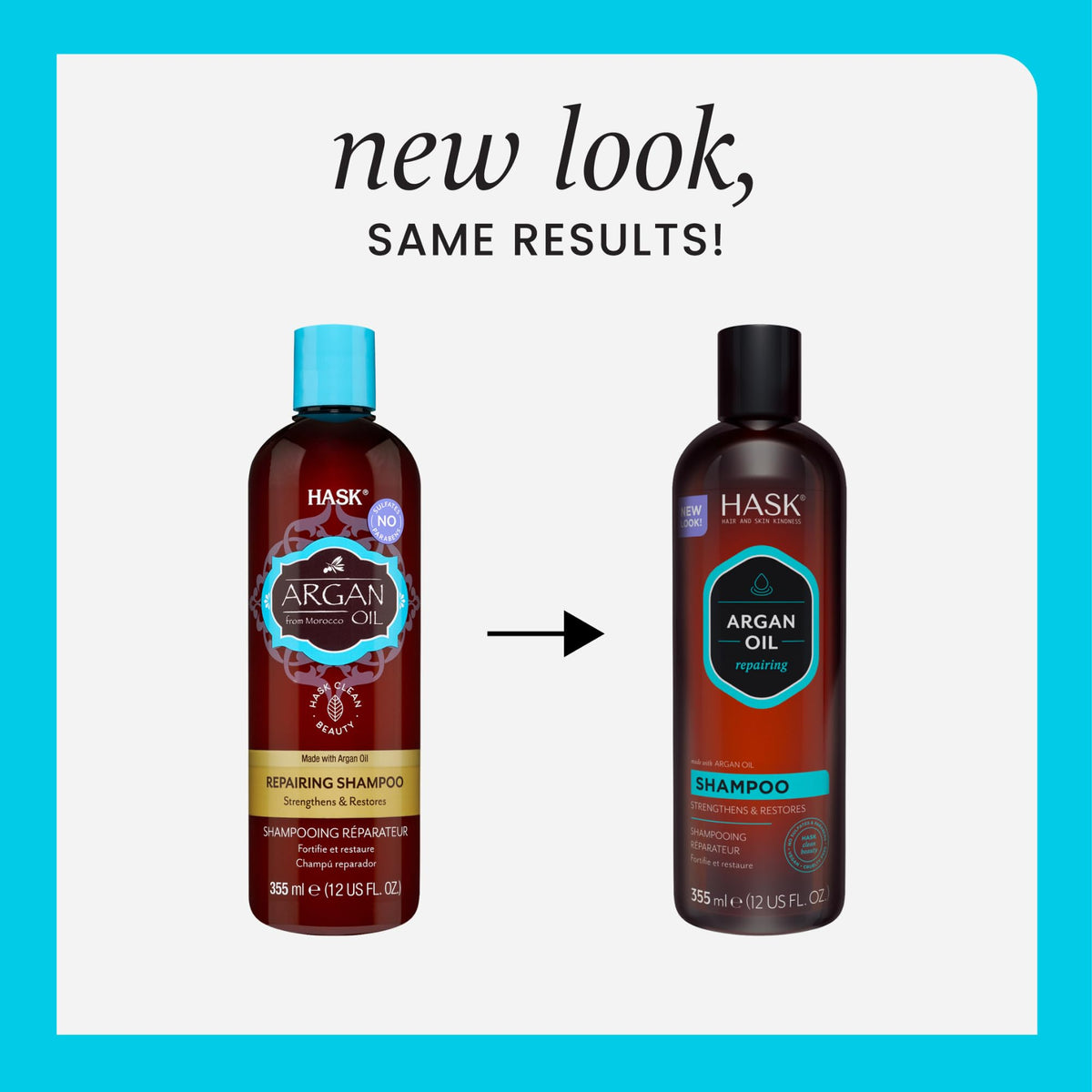 HASK shampoo being dispensed to show lathering action benefits