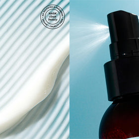 HASK argan oil texture on palm highlighting lightweight, non-greasy shine