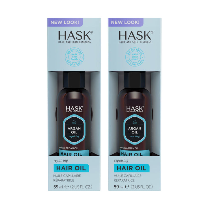 HASK front packaging showing two repair oil pumps for convenient use