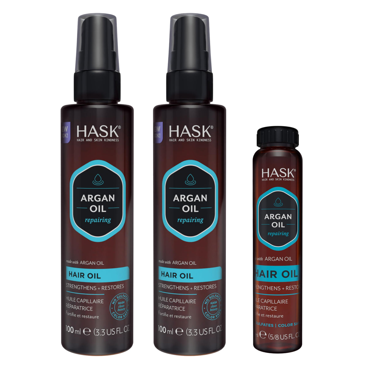 HASK front packaging showing sleek bottle and product name for easy recognition