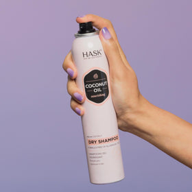 HASK back label featuring ingredient list and clean formula