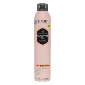 HASK front packaging showing the dry shampoo and benefits