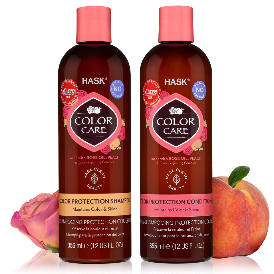 HASK front packaging showing shampoo and conditioner benefits
