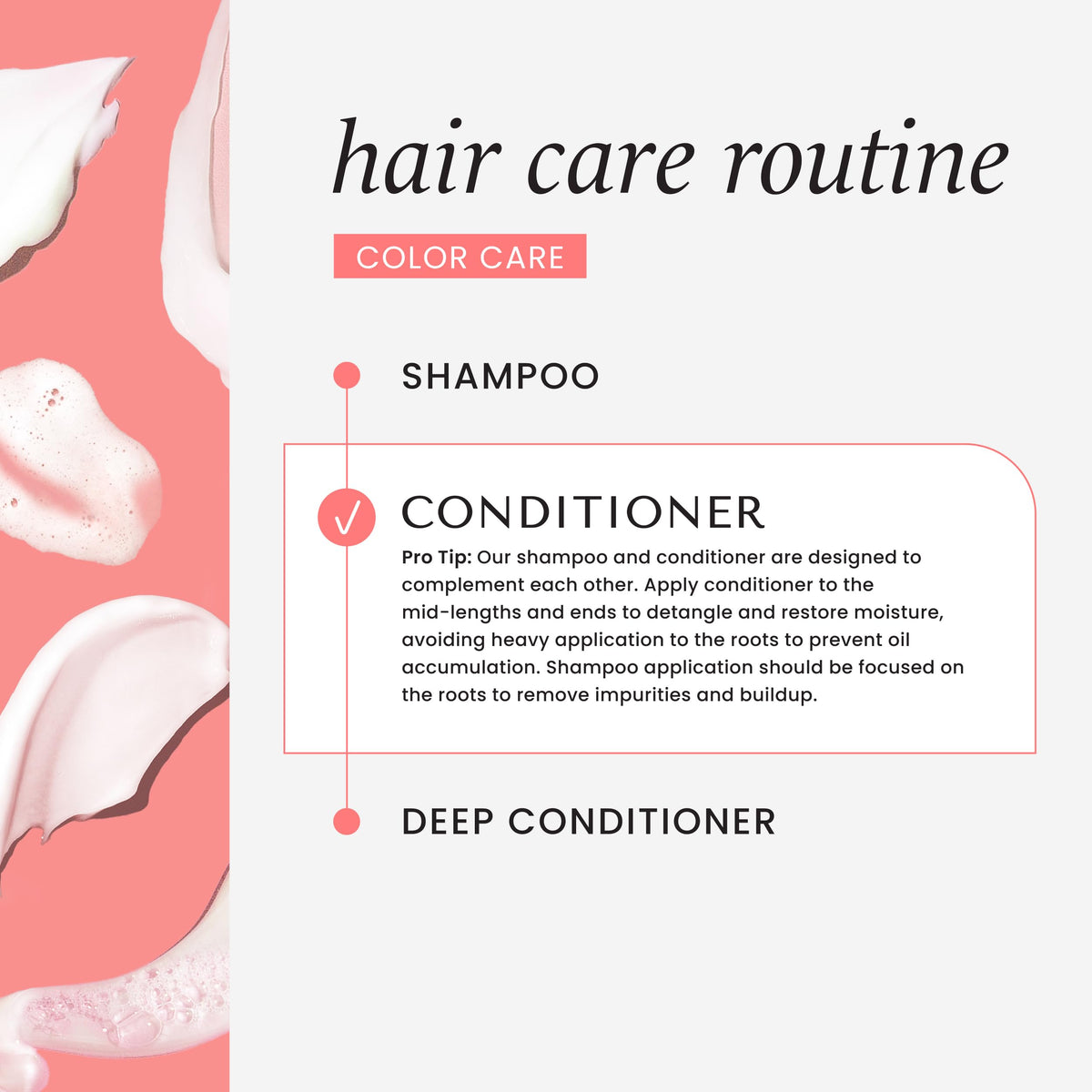 HASK duo being applied in shower for color protection