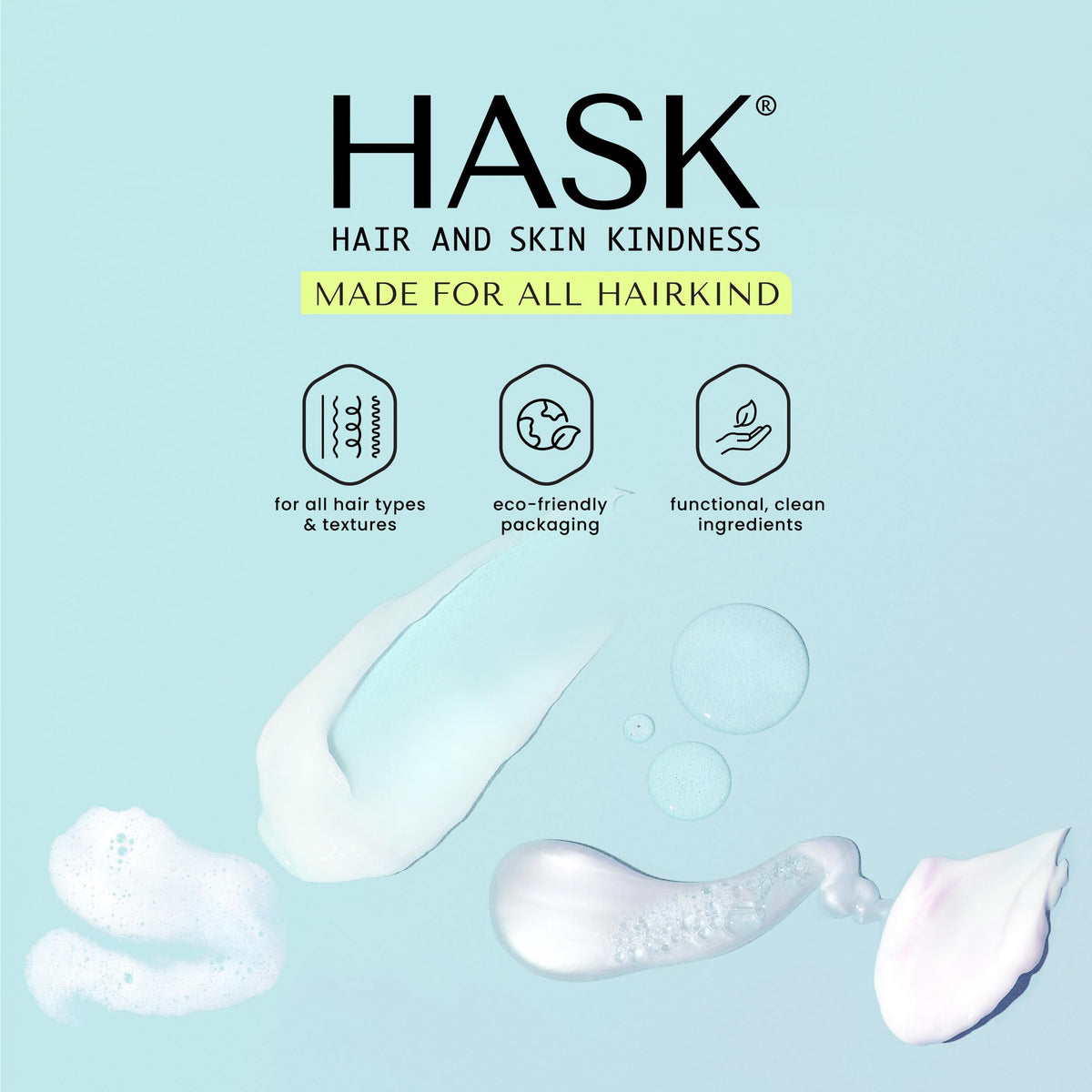 HASK lifestyle bathroom styling showcasing salon-quality at home