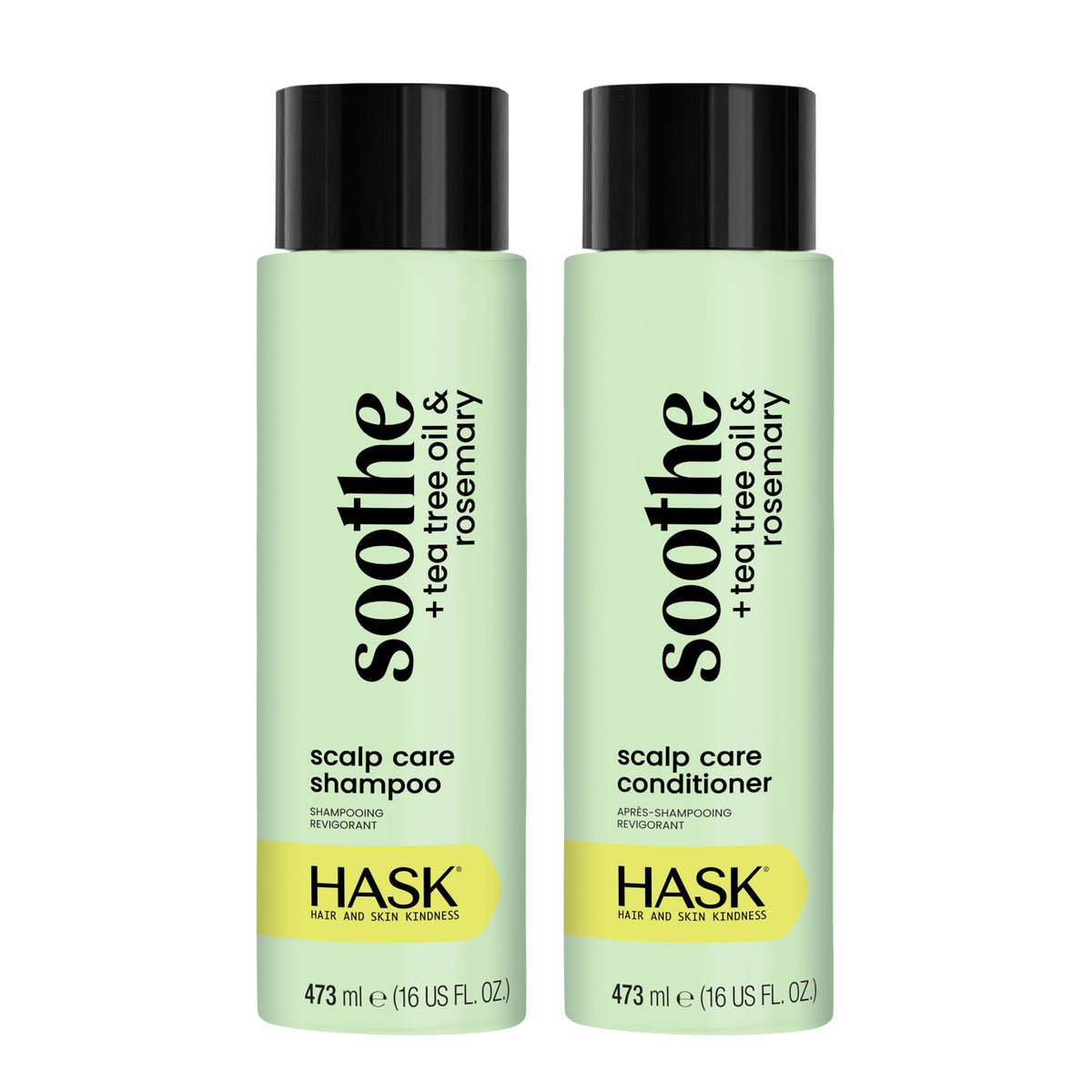 HASK front packaging showing bottles and benefits