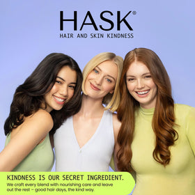 HASK jojoba and keratin ingredients flatlay showing nourishing hair benefits