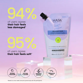 HASK being applied with wide-tooth comb to demonstrate detangling benefit