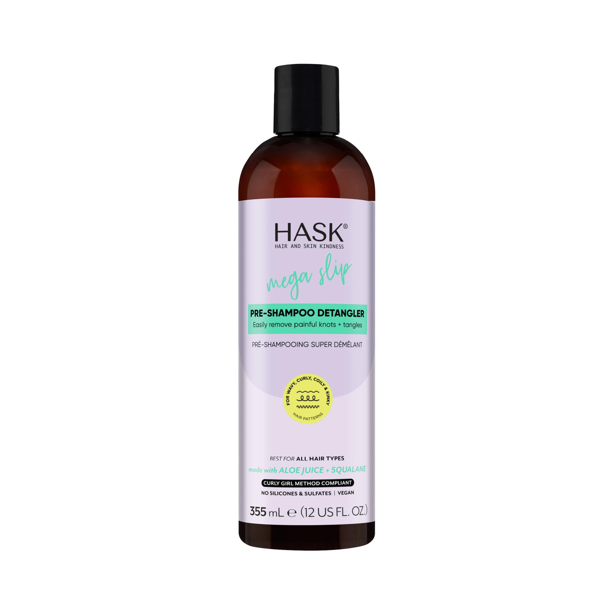HASK front bottle showing label and size, highlights slip benefits