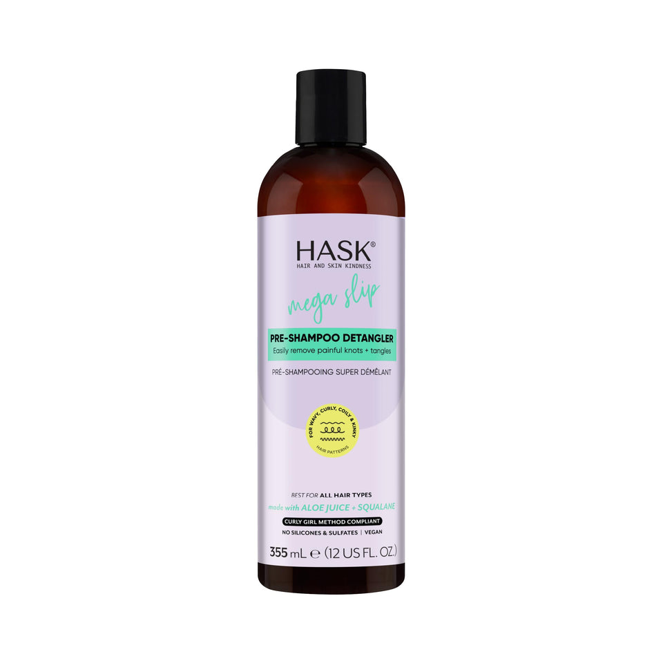 HASK front bottle showing label and size, highlights slip benefits