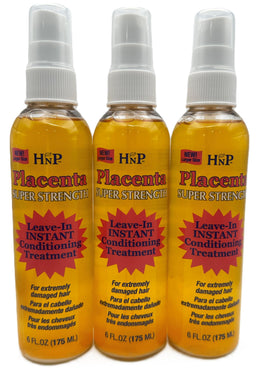 HASK Placenta front packaging three-pack showing bottles and label benefits