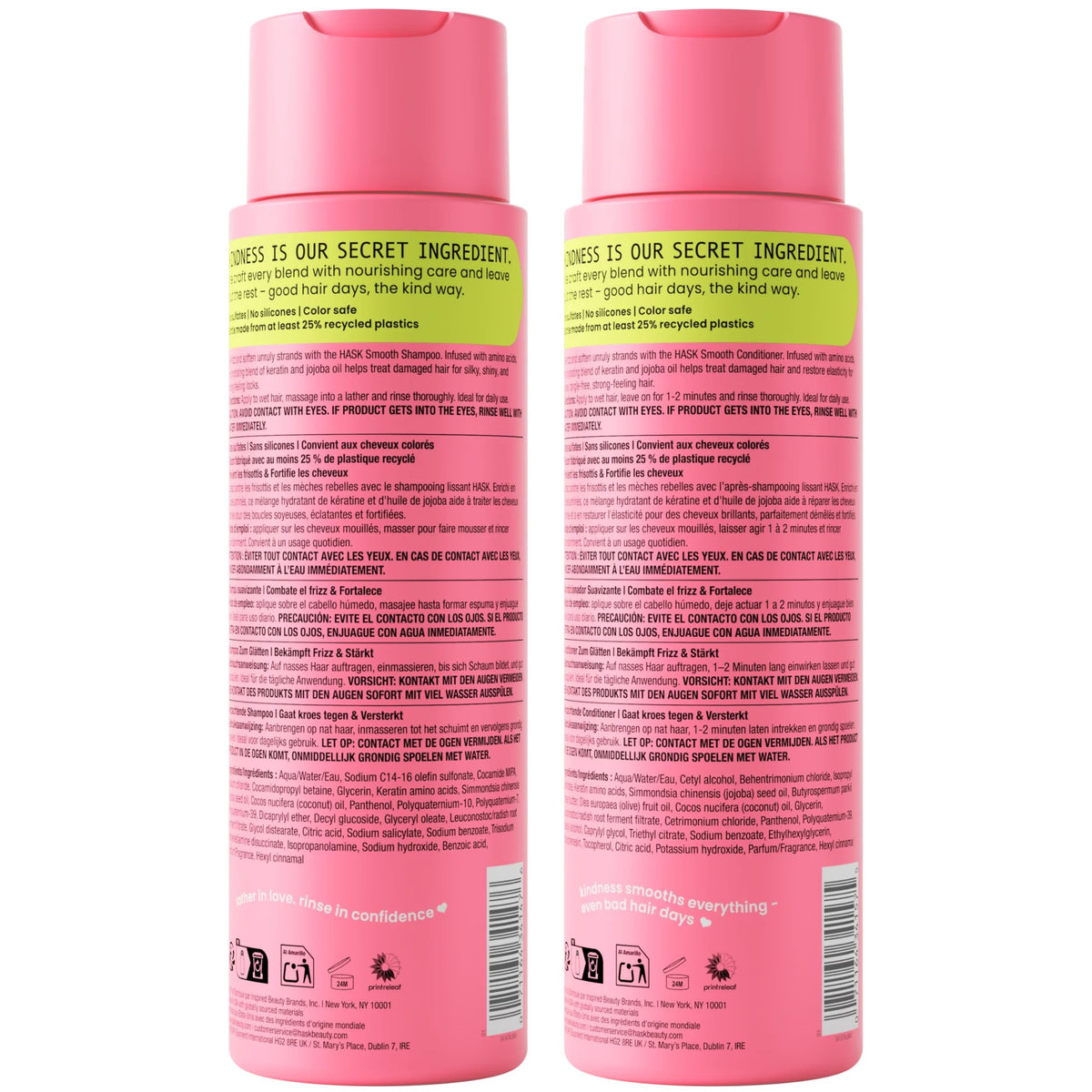 HASK set on bathroom shelf suggesting daily routine ease and convenience