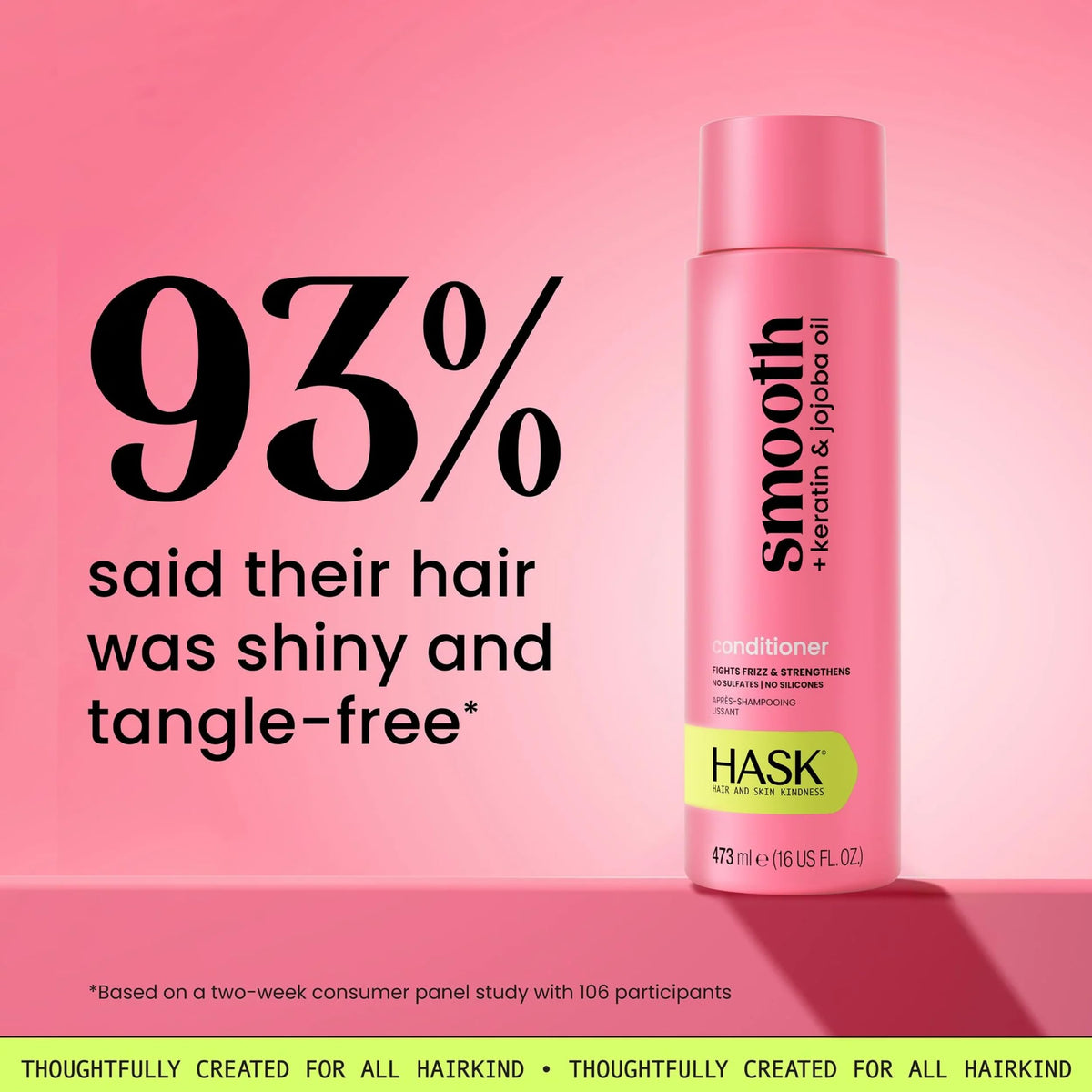 HASK 16oz bottles with size comparison conveying value and long-lasting use