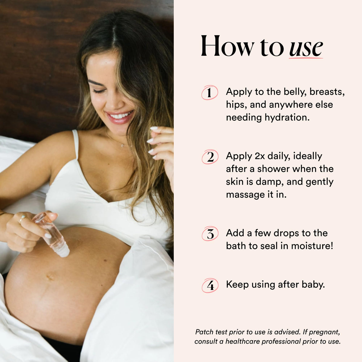 HATCH 1 fl oz bottle in hand for compact travel-friendly size