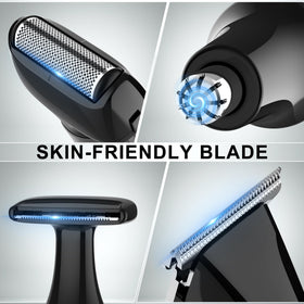 Hatteker close-up of skin-friendly blade edges for smooth precise trimming