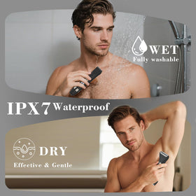 Hatteker floating foil detail demonstrating smooth close shave with less irritation