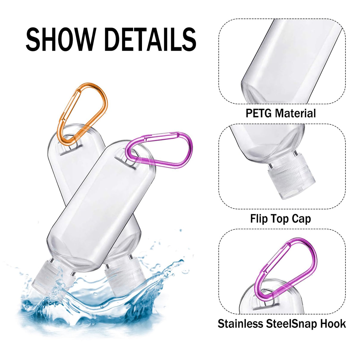 HATTIE soft PET bottle squeezed to show easy controlled dispensing benefit