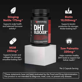 HAVASU NUTRITION capsule beside ruler showing serving size for accurate dosage