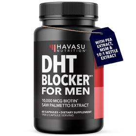 HAVASU NUTRITION front bottle view showing clean vegan DHT blocker packaging benefit clarity