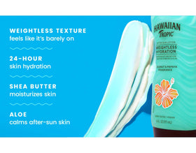 Hawaiian Tropic 6oz size comparison showing travel-friendly portability