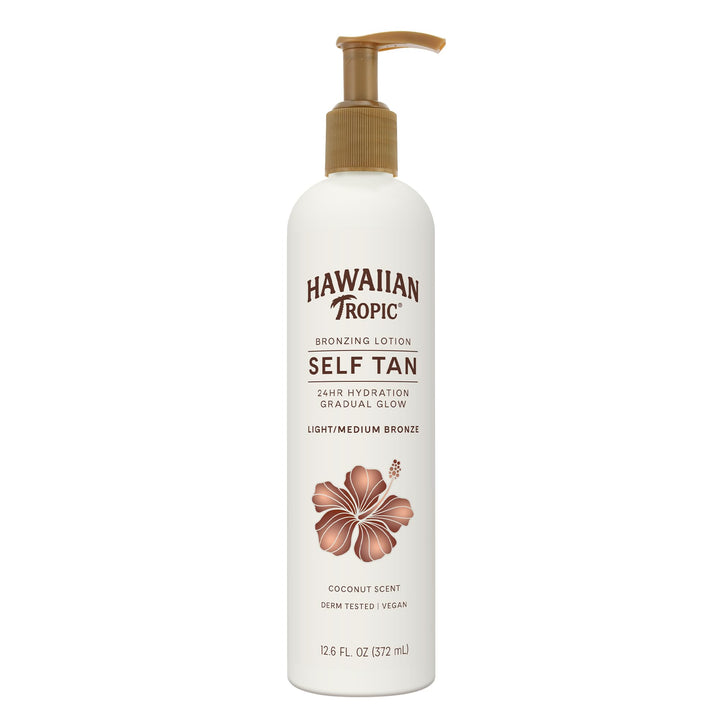 Hawaiian Tropic front packaging showing product and benefits