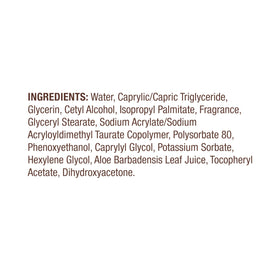 Hawaiian Tropic close-up of hydrated skin after using the lotion
