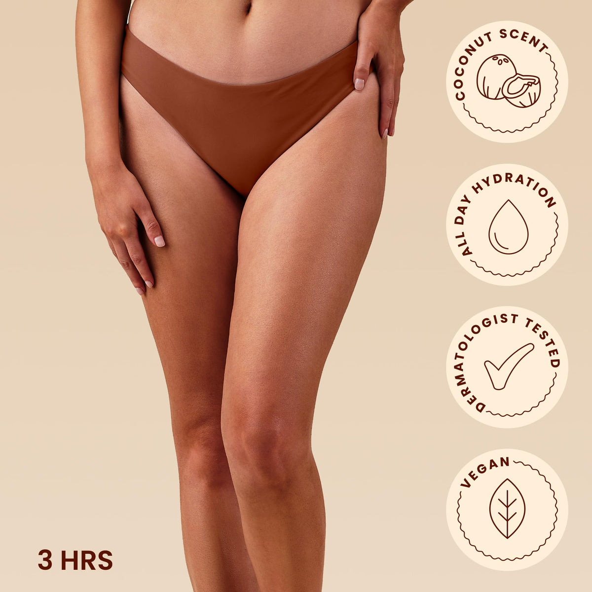 Hawaiian Tropic product label close-up highlighting vitamin E and aloe