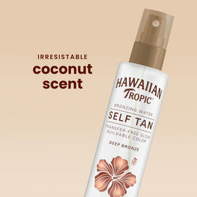 Hawaiian Tropic being applied with mitt for streak-free finish