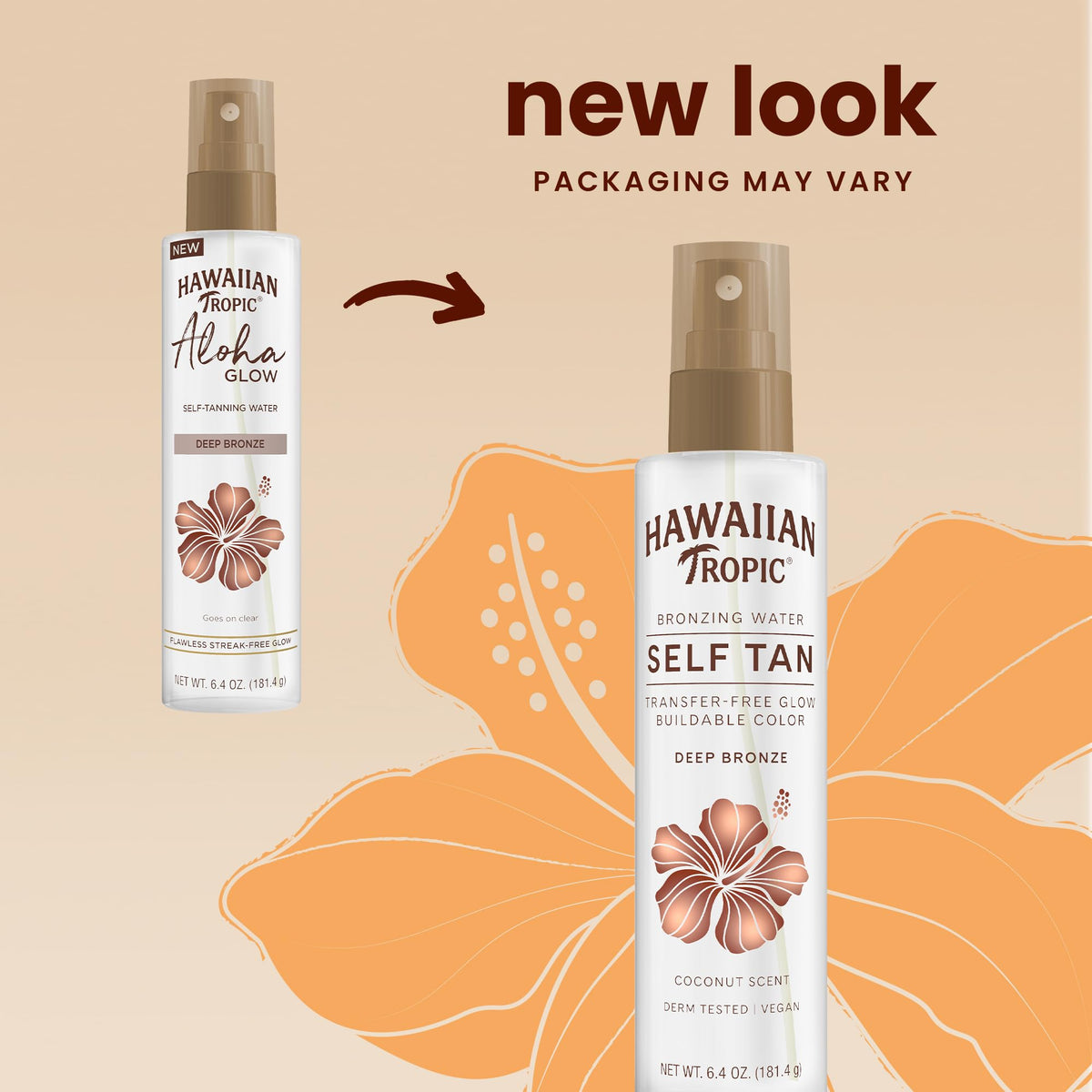 Hawaiian Tropic spray nozzle detail delivering even mist application