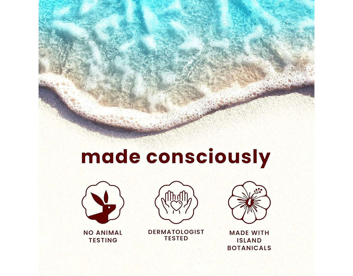 Hawaiian Tropic in beach bag lifestyle shot conveying post-sun convenience