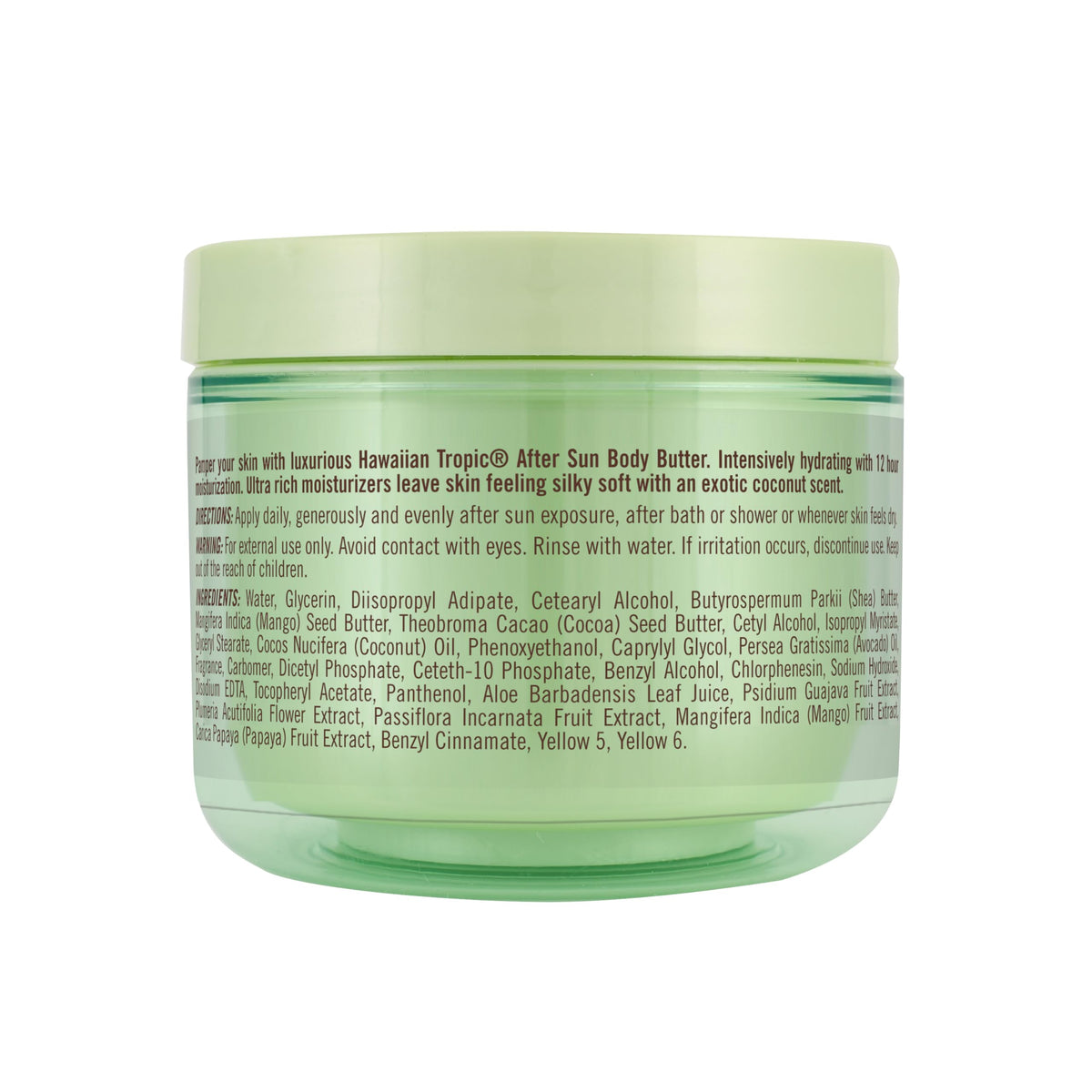 Hawaiian Tropic jar on bedside table suggesting nightly hydration