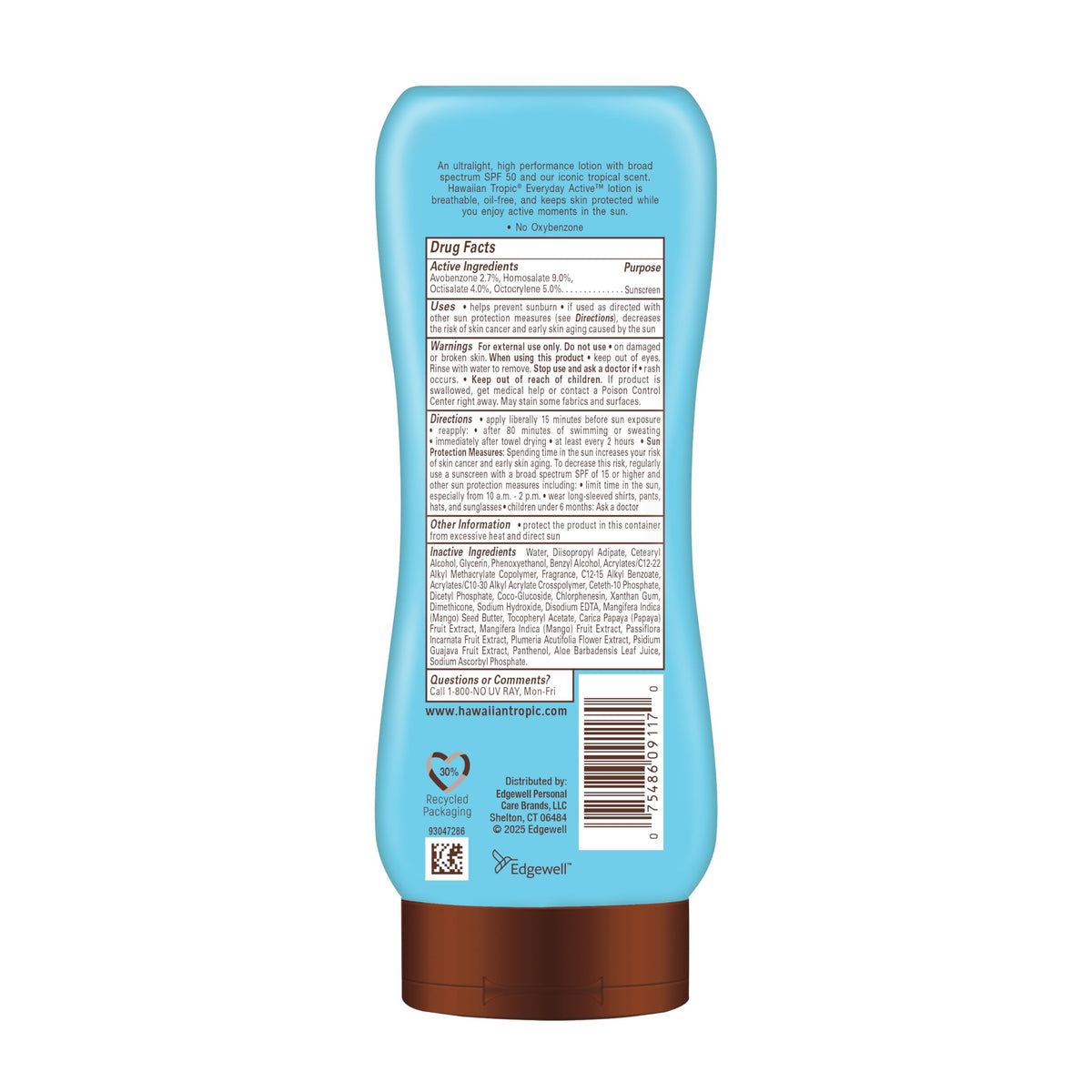 Hawaiian Tropic in sport use lifestyle image highlighting active, sweat-resistant wear