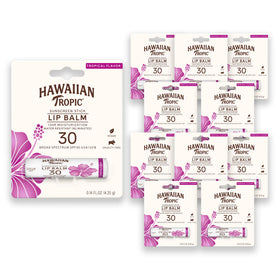 Hawaiian Tropic front tube showing branding and SPF 30 for quick identification and protection