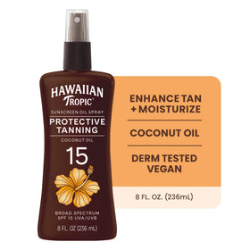 Hawaiian Tropic ingredient close-up with coconut and cocoa butter for hydration