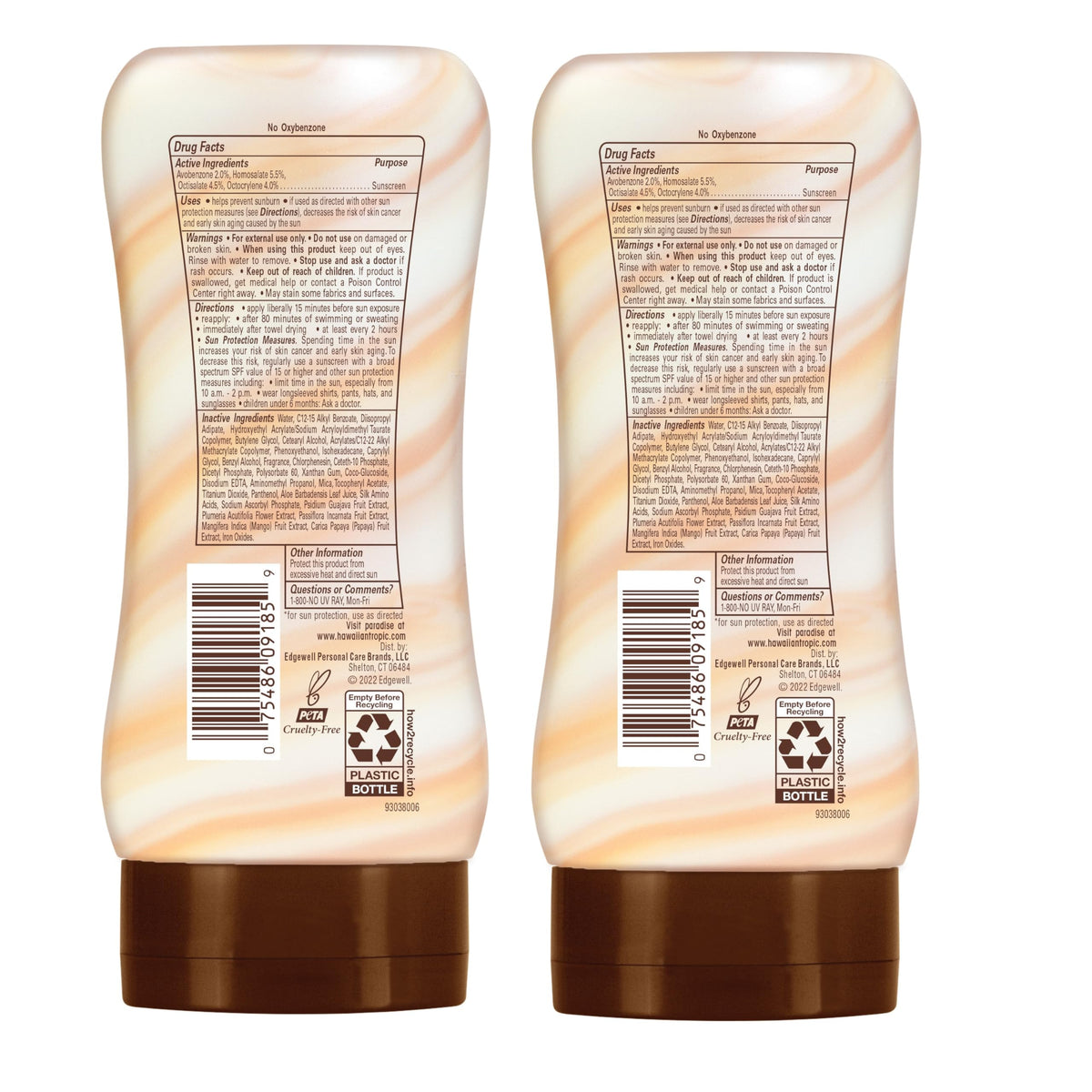 Hawaiian Tropic bottle on a beach towel illustrating outdoor protection benefit
