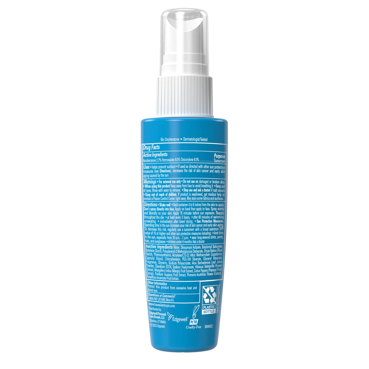 Hawaiian Tropic used outdoors showing water-resistant protection during activity