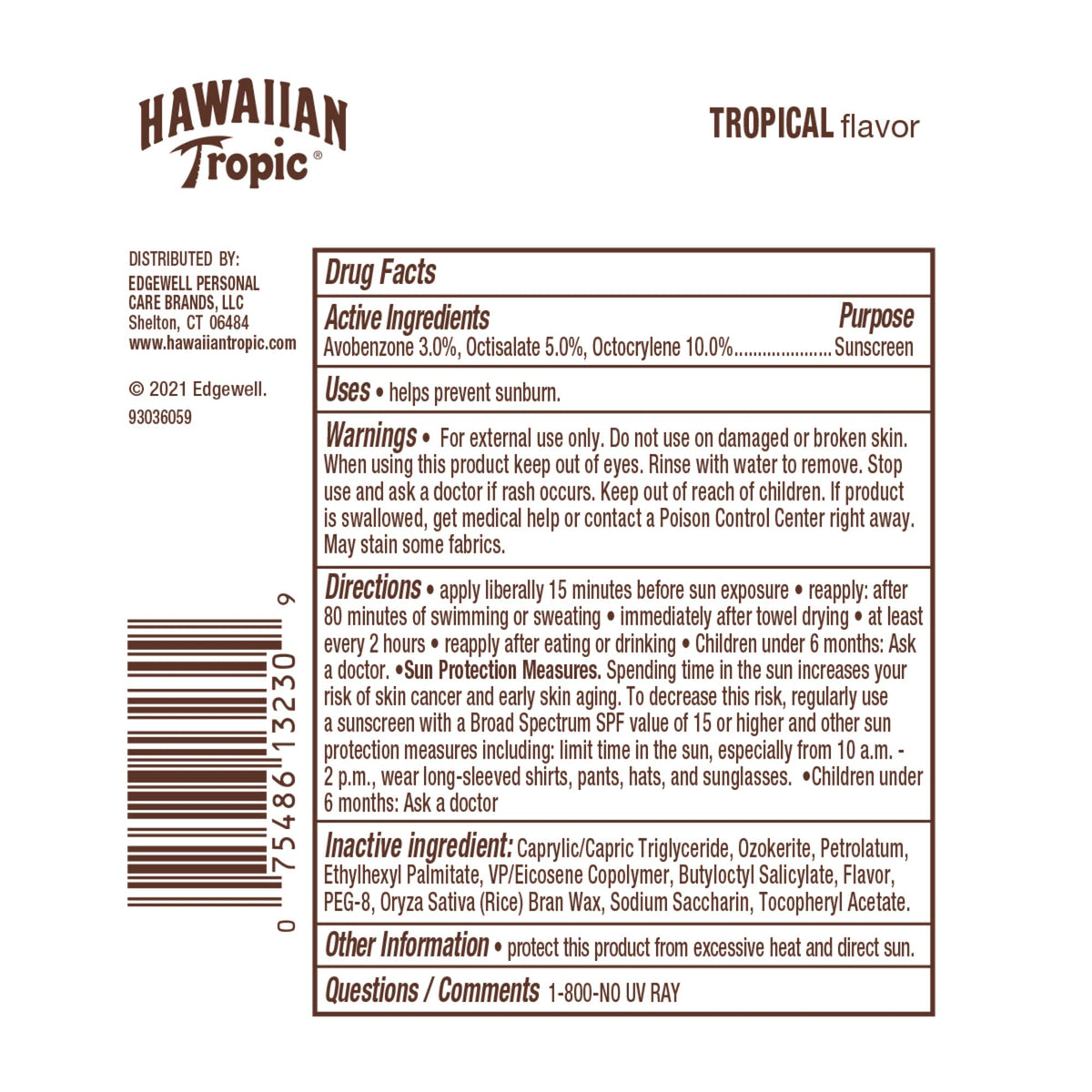 Hawaiian Tropic tube beside coin for size comparison and pocket-friendly portability