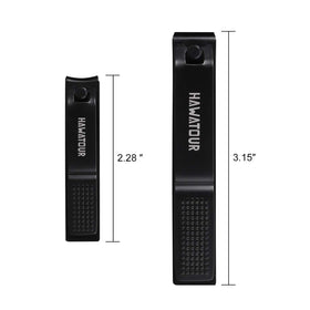 HAWATOUR clippers in travel pouch highlighting portability and convenience