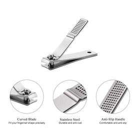 HAWATOUR open tin case holding both clippers for protected travel and easy access