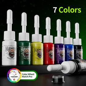 HAWINK seven ink bottles palette for versatile color mixing and shading