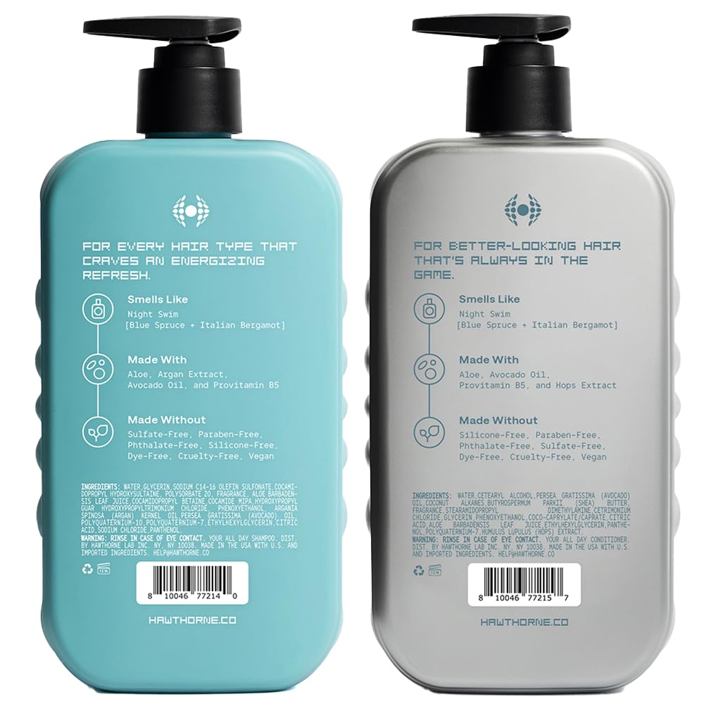 Hawthorne travel-ready bottles in dopp kit for grooming on-the-go